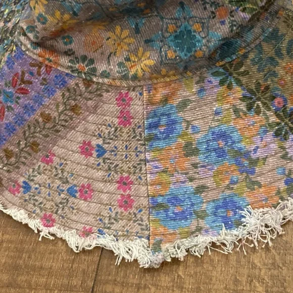 NATURAL LIFE Sandy Days Bucket Hat Watercolor Patchwork Sunny Day Boho Festival - Picture 4 of 14